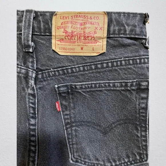 Levi's Charcoal Denim Jeans - Picture 3 of 3